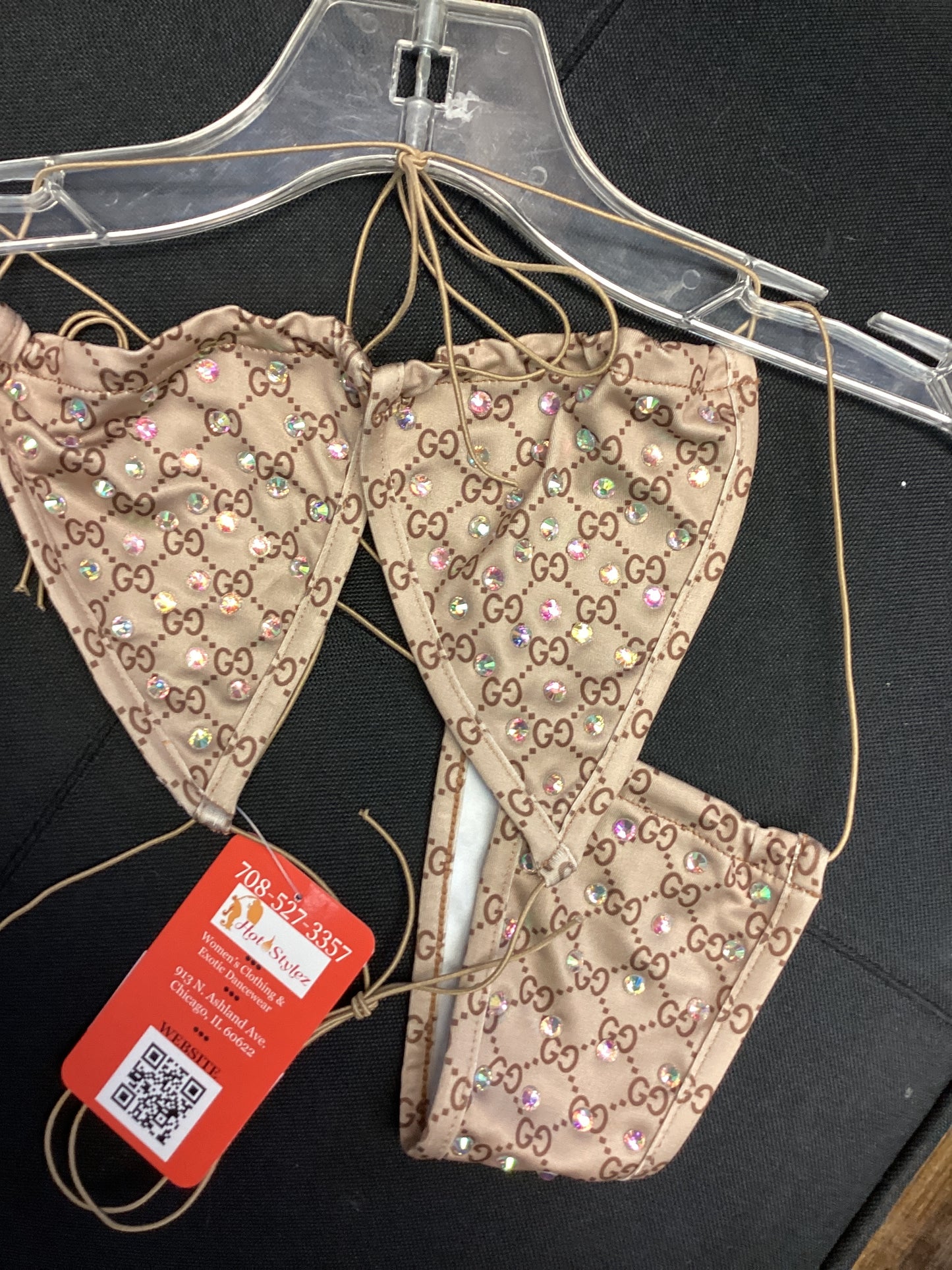 E-R34B Branded Diamond Micro Bikini