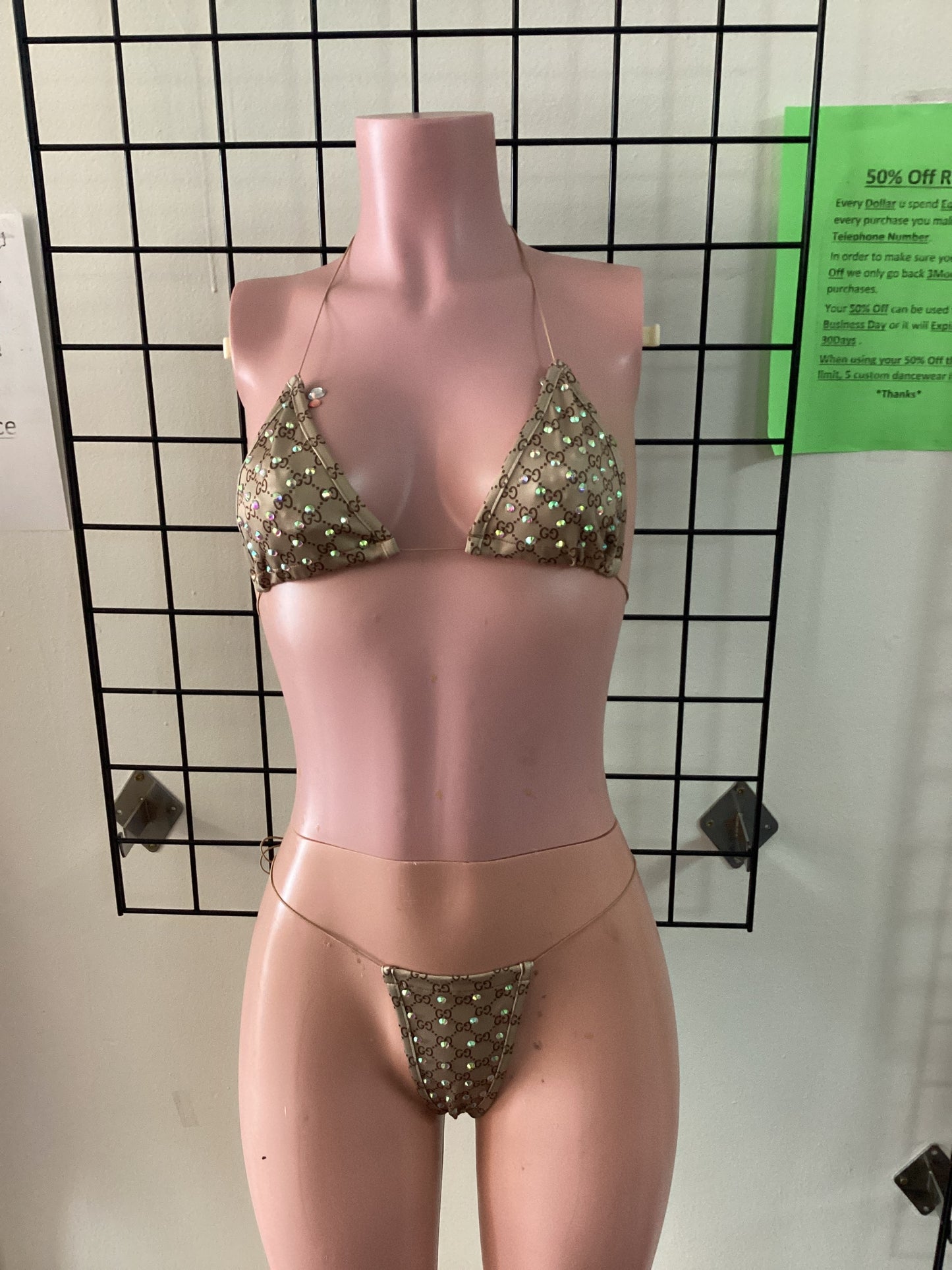 E-R34B Branded Diamond Micro Bikini