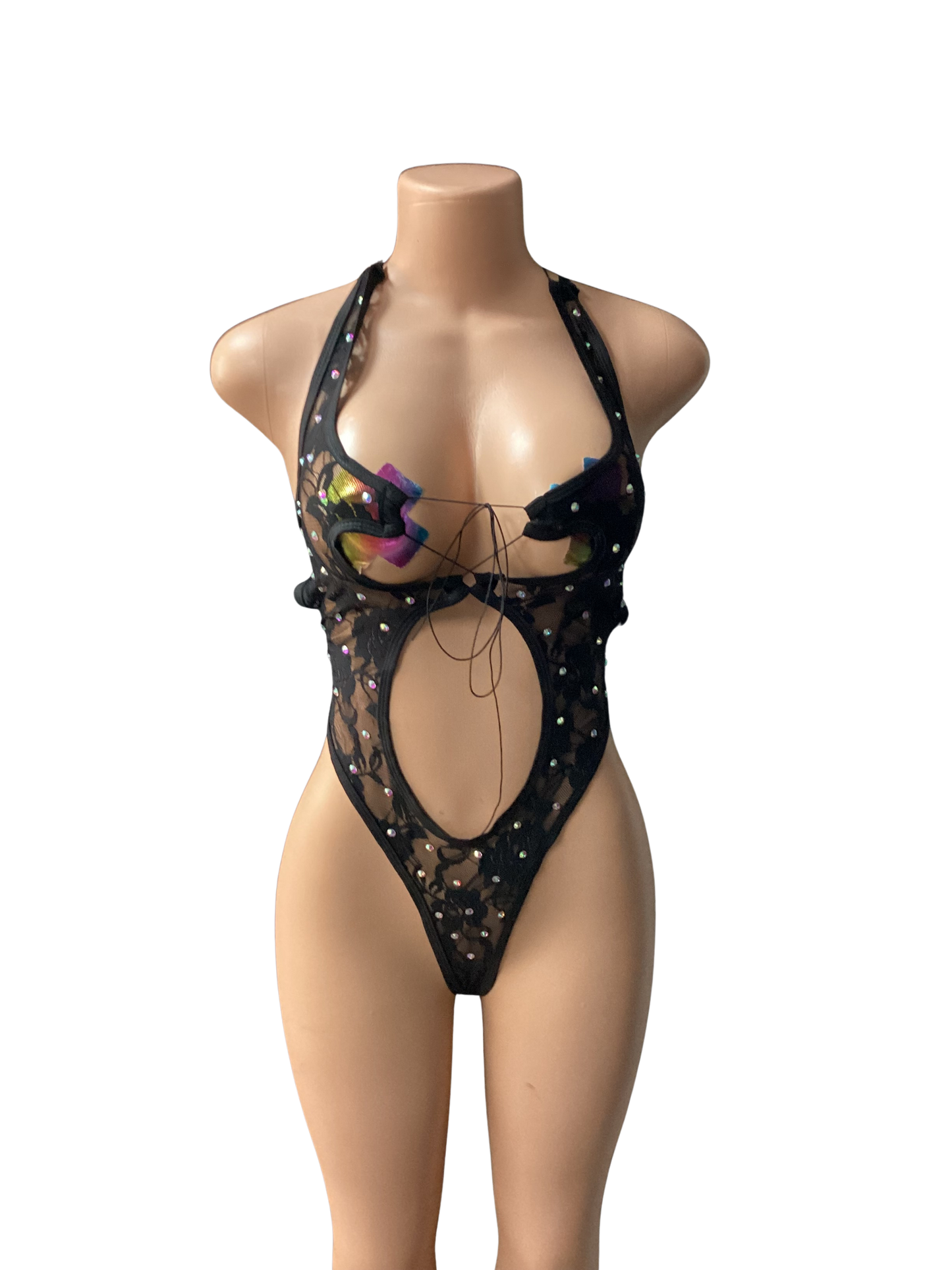 4020 Lace Diamond Monokini
